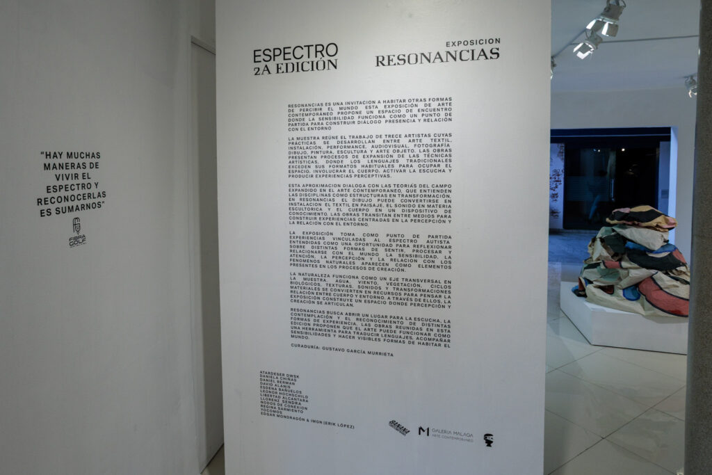 Resonancias, una exposición de Espectro, segunda edición. Vistas de instalación.
